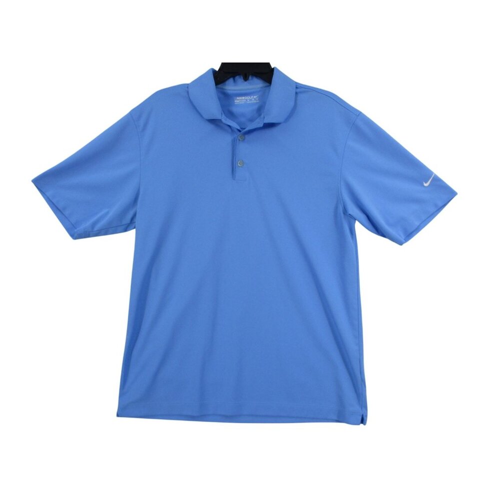 Nike Golf Mens Blue Polo Shirt Size M Polyester‎